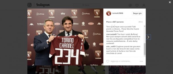 Torino, Cairo lancia la tv del club e difende il mercato. Ma i tifosi lo insultano