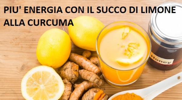 Succo di limone alla curcuma al mattino: un surplus di energia