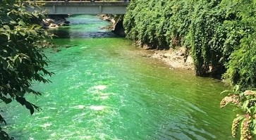 Un fiume fosforescente