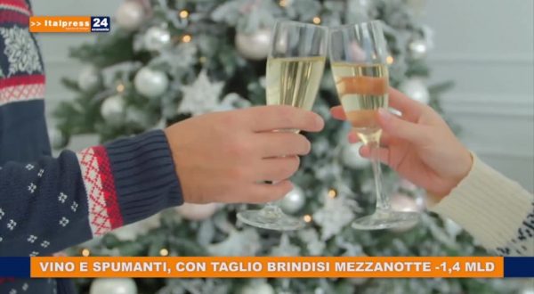 Vino e spumanti, con taglio brindisi mezzanotte -1,4 mld