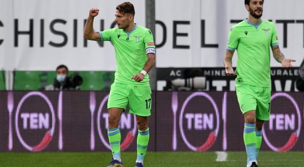 Immobile e Milinkovic-Savic a segno, Spezia-Lazio 1-2