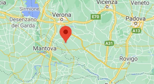 Scossa di magnitudo 4.4 vicino Verona