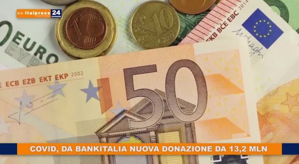 Covid, da Bankitalia nuova donazione da 13,2 mln