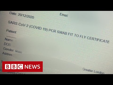Fake Covid-19 test certificates sold by criminals, Europol says – BBC News