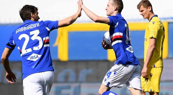 Vittoria in rimonta per la Sampdoria, 3-1 al Verona