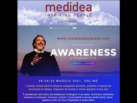 Patrizio Paoletti invita il suo pubblico al nuovo evento Awareness da Lugano in mondovisione 28/30-5