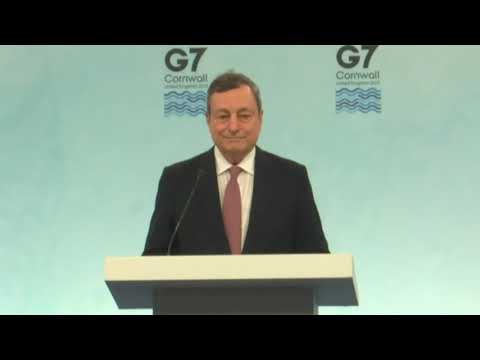 #G7UK, conferenza stampa del Presidente Draghi