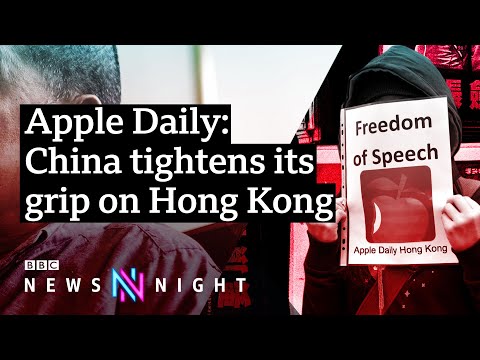 Apple Daily: Hong Kong pro-democracy paper forced to shut down – BBC Newsnight