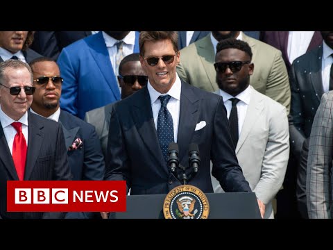 Tom Brady cracks election results joke at White House – BBC News