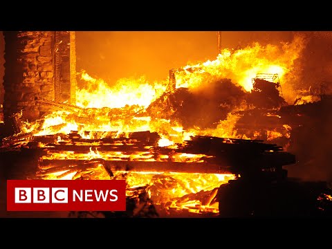 Thousands evacuated as US wildfires burn across California and Nevada – BBC News