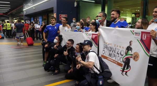 Bagno di folla per i pesisti Bordignon e Zanni