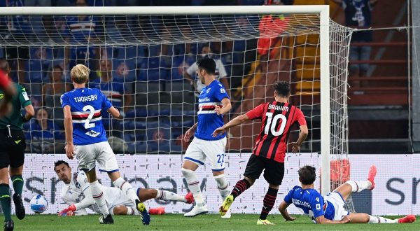 Milan vince in casa Samp, decide Brahim Diaz