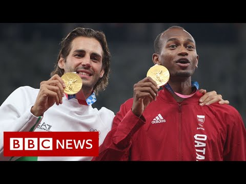 Olympics high jump gold medallist says why he shared podium – BBC News
