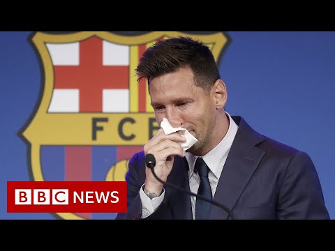 Lionel Messi’s tearful farewell to Barcelona – BBC News