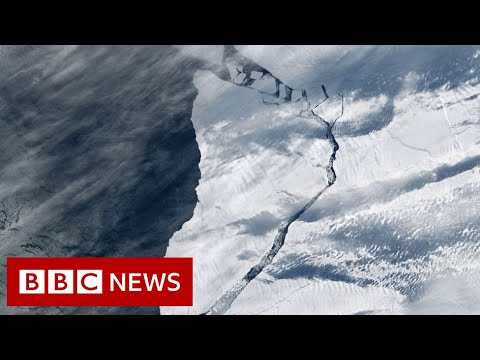 Giant iceberg almost size of London circling Antarctic coast  – BBC News