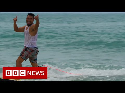 China’s coronavirus-fuelled surfing boom – BBC News