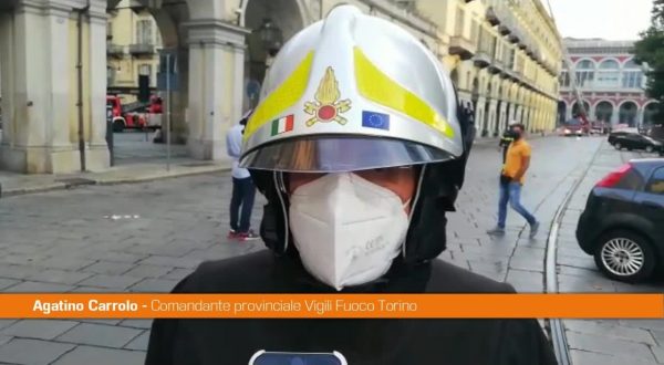Incendio in centro a Torino, Vigili Fuoco “L’edificio è in sicurezza”