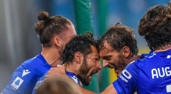 Derby ligure blucerchiato, Sampdoria-Spezia 2-1