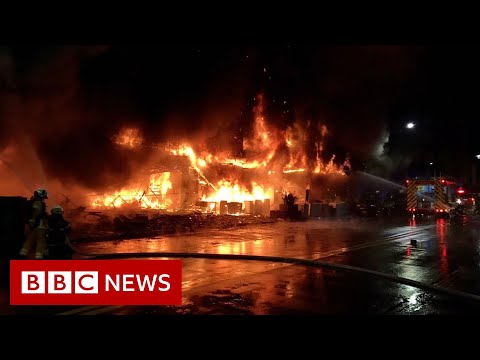 Dozens dead after fire at Taiwan 13-storey tower block – BBC News