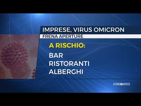 Unimpresa su Italia1 Studio Aperto 9 gennaio 2022 Imprese colpite da emergenza covid. Dati Unimpresa