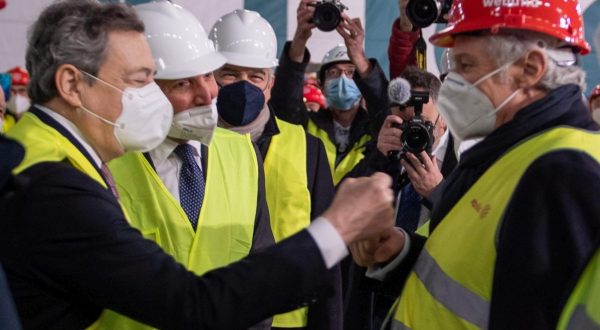 Webuild, Draghi visita i cantieri del Terzo Valico dei Giovi