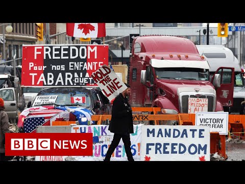 Ottawa locals plead for end of trucker protest in Canadian capital – BBC News