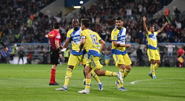 Dybala e Kean replicano a Raspadori, Sassuolo-Juve 1-2