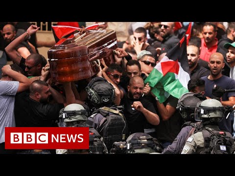 Al Jazeera reporter Shireen Abu Aqla’s funeral sees violence – BBC News