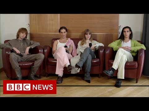 Eurovision 2021 winners Måneskin talk about finding global fame - BBC News
