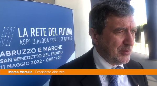 Autostrade A14, Marsilio “Terza corsia è un progetto fondamentale”