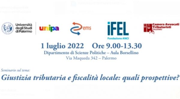 Giustizia tributaria e fiscalità locale, esperti a confronto a Palermo
