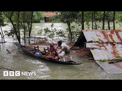Monsoons in India and Bangladesh leave millions stranded – BBC News
