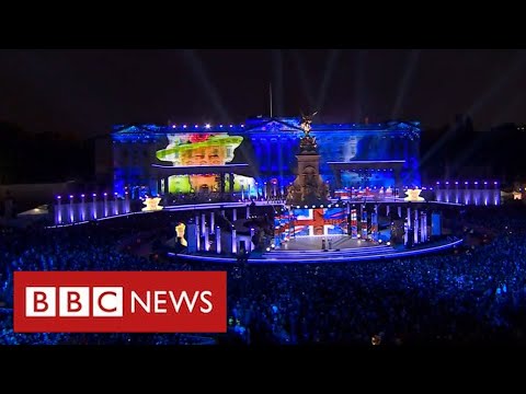 Spectacular Party at the Palace:  rock stars and royalty pay tribute to the Queen – BBC News