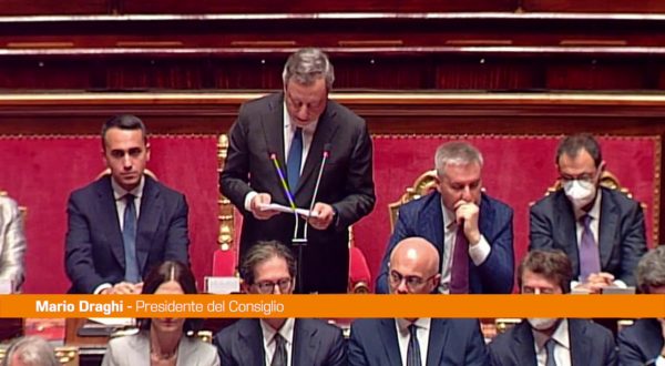 Draghi in Senato “Non serve una fiducia di facciata”