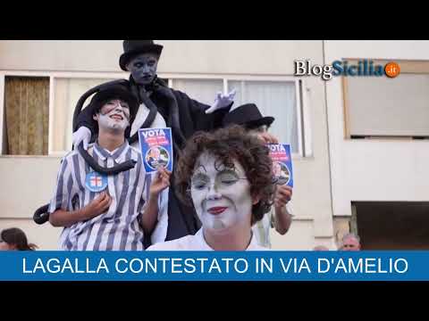 Lagalla contestato in via D’Amelio