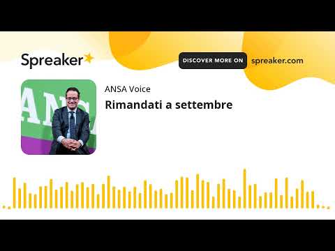 Rimandati a settembre