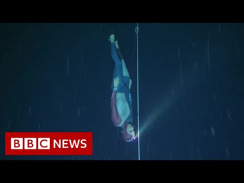 French freediver breaks deep dive world record – BBC News