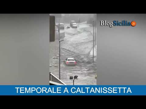 Temporale a Caltanissetta