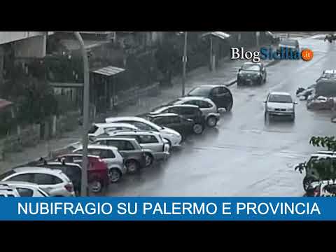 Nubifragio su Palermo e provincia