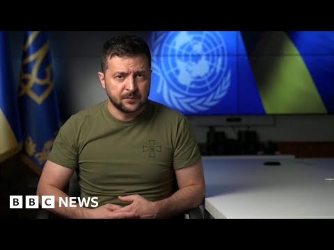 Ukraine’s President Zelensky calls for 'just punishment' for Russia over war - BBC News