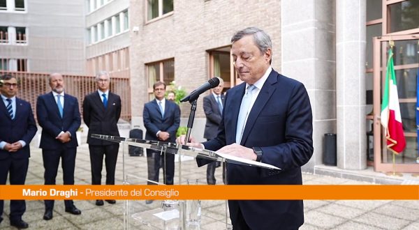 Draghi “Unione Europea e Nato capisaldi della nostra politica estera”