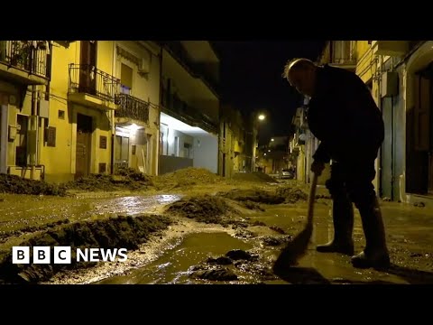Italian island of Sicily battered by torrential rain and strong winds – BBC News