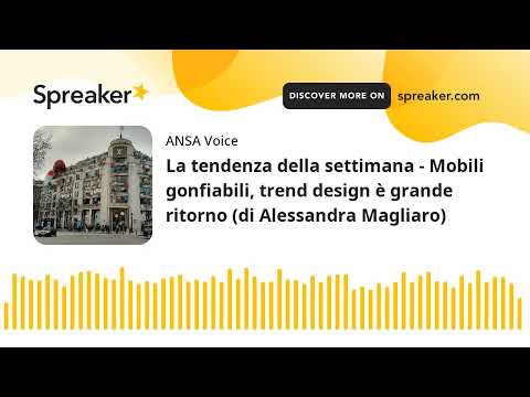 La tendenza della settimana – Mobili gonfiabili, trend design è grande ritorno (di Alessandra Maglia