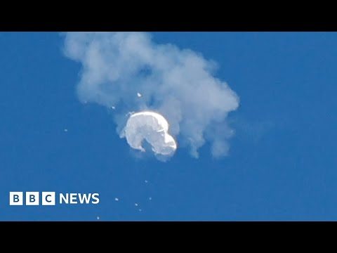 US shoots down Chinese ‘spy’ balloon over Atlantic – BBC News