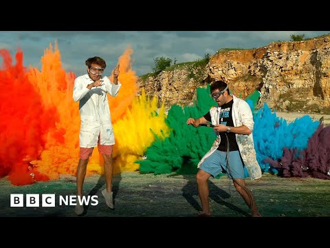 The Slow Mo Guys: How to capture the world in slow motion – BBC News