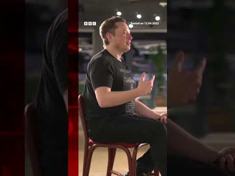 Musk asked about labelling BBC Twitter account ‘government funded’. #Shorts #ElonMusk #BBCNews