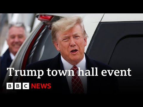Donald Trump talks Ukraine war and pardoning US Capitol rioters in CNN town event - BBC News