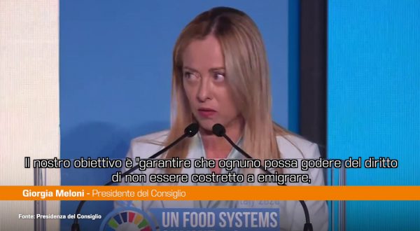Meloni “Assicurare a tutti il diritto a non dover emigrare”