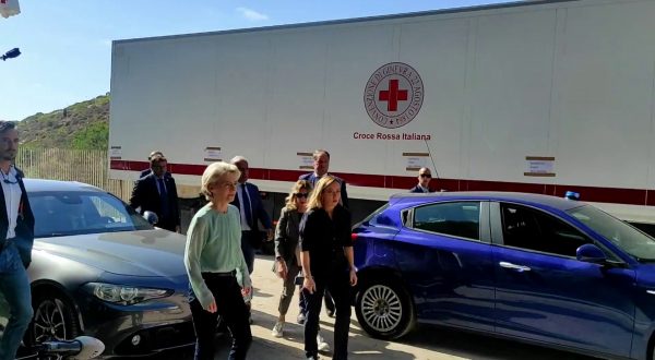 Meloni e Von der Leyen all’hotspot di Lampedusa
