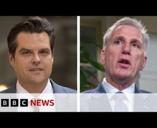 Matt Gaetz: Hardline Republicans seek to oust US House Speaker Kevin McCarthy - BBC News